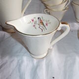 Coffee service or tea in faience Salins France