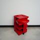 Bieffeplast "Boby" red rolling trolley, Joe Colombo - 1970s