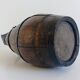 19th Century Rustic French Oak and Metal Hand-Crafted Pitcher