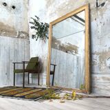 Golden rectangular mirror - 171x127cm