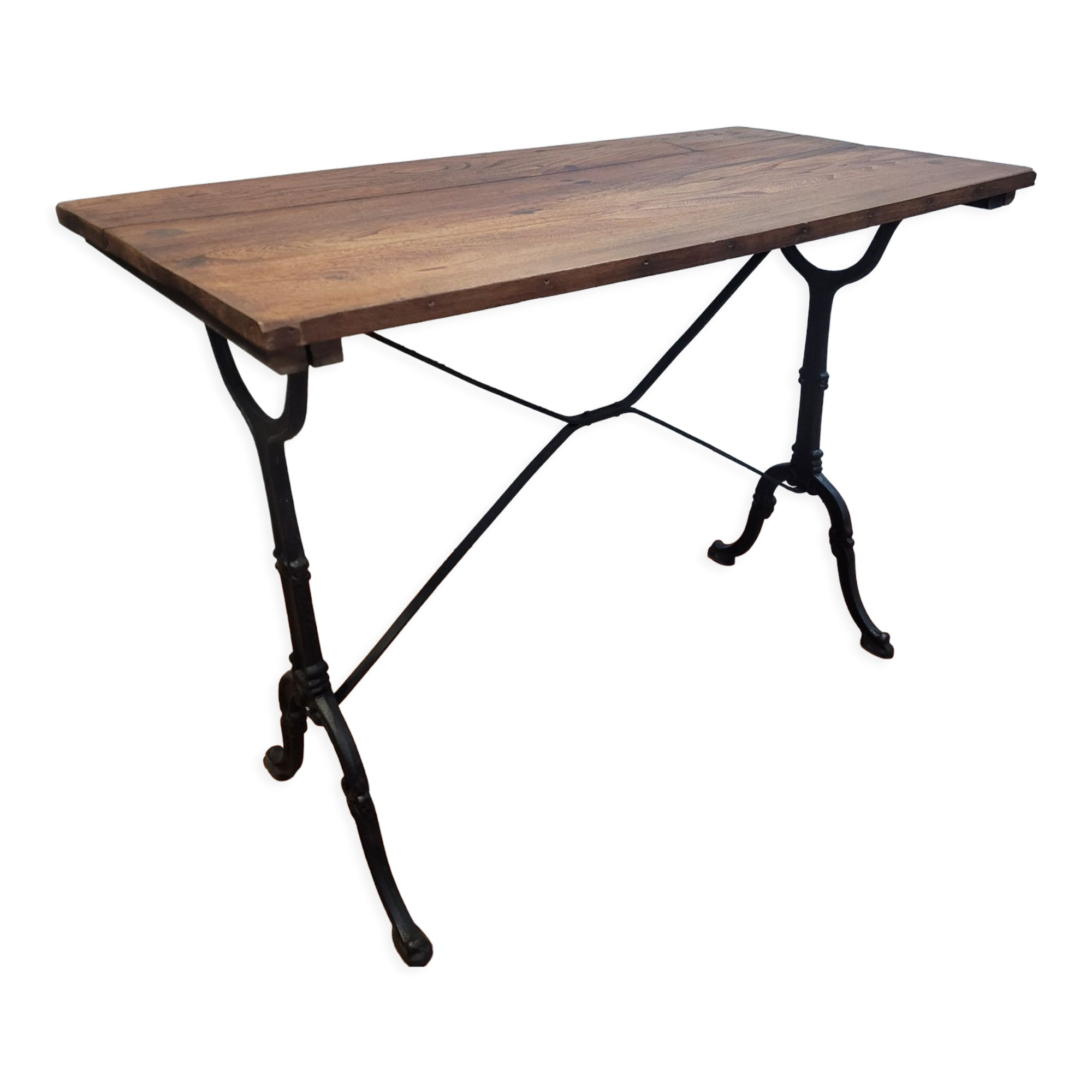 Old bistro table elm tray