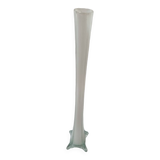 Soliflore verre effilé, vase de Bohême, 1980