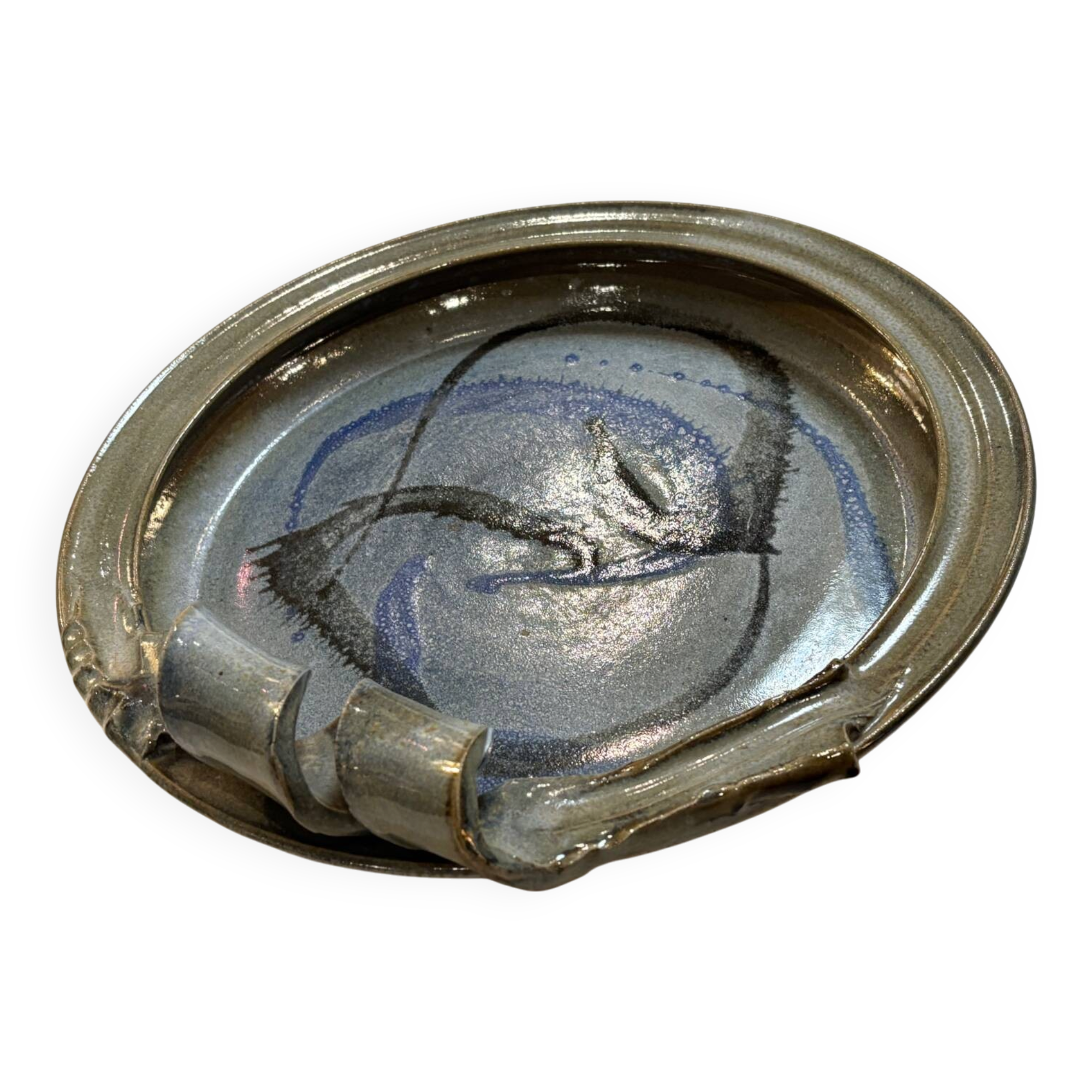 Ceramic large decorative plate