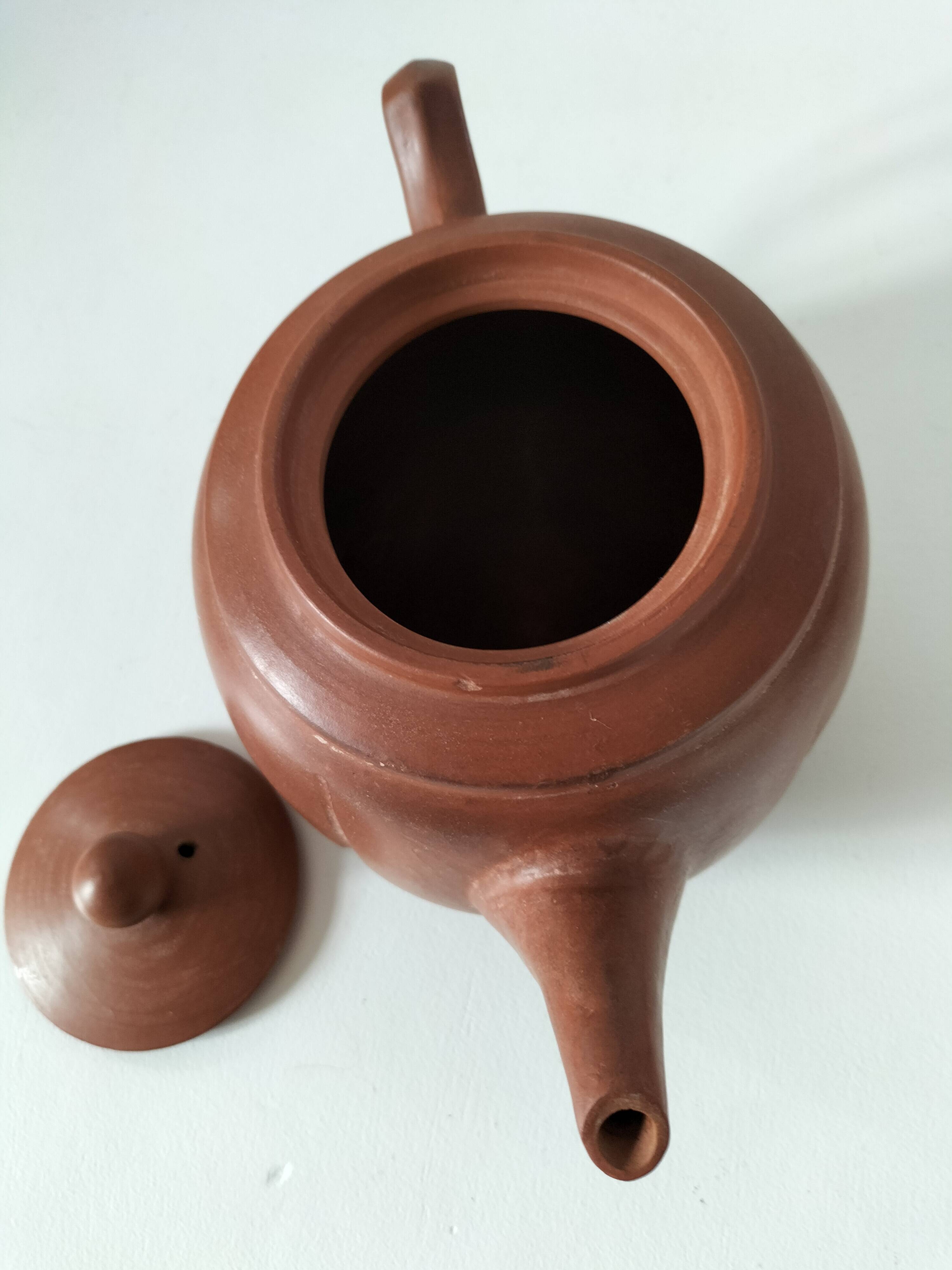 terracotta teapot