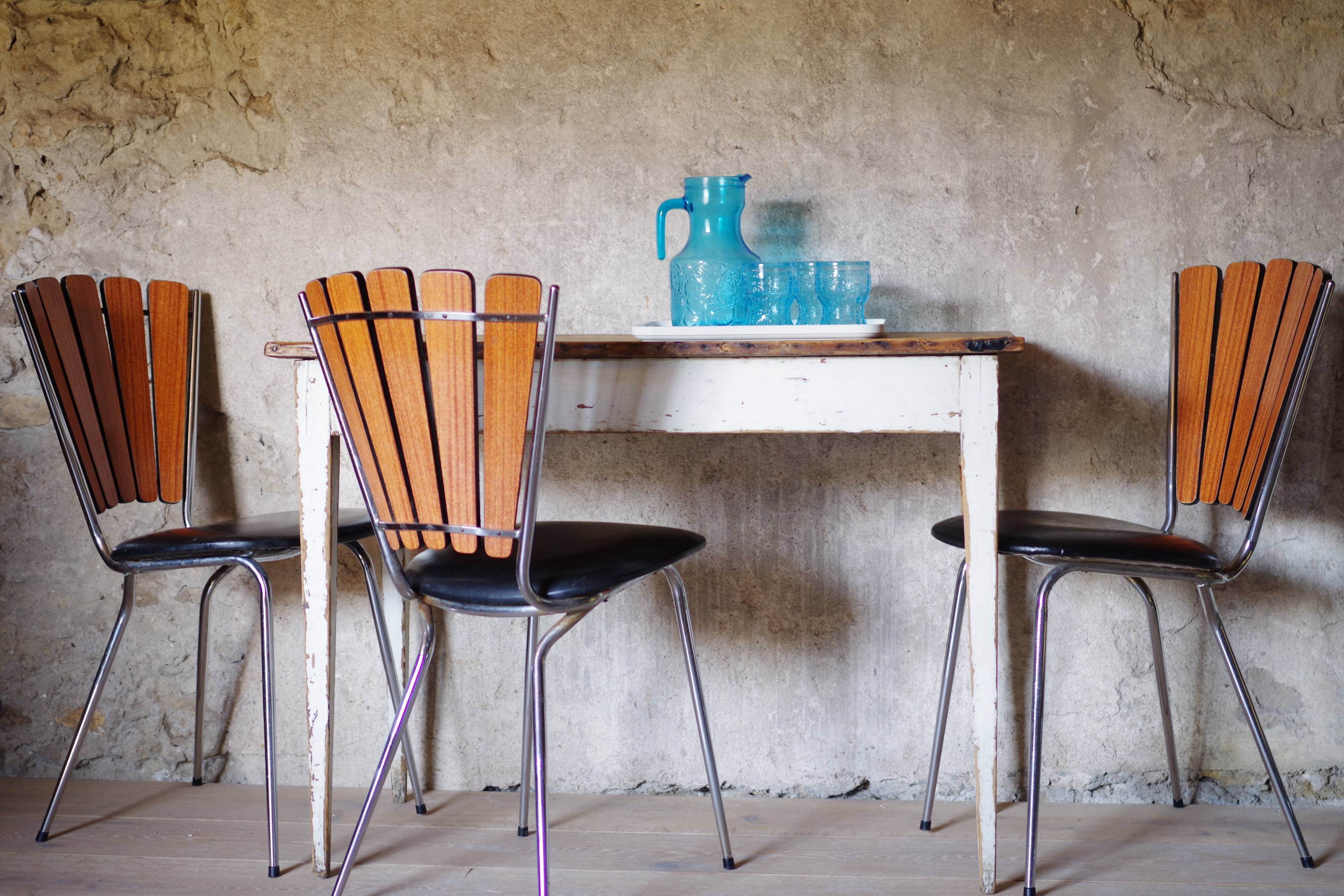 Set of 3 chairs 1970