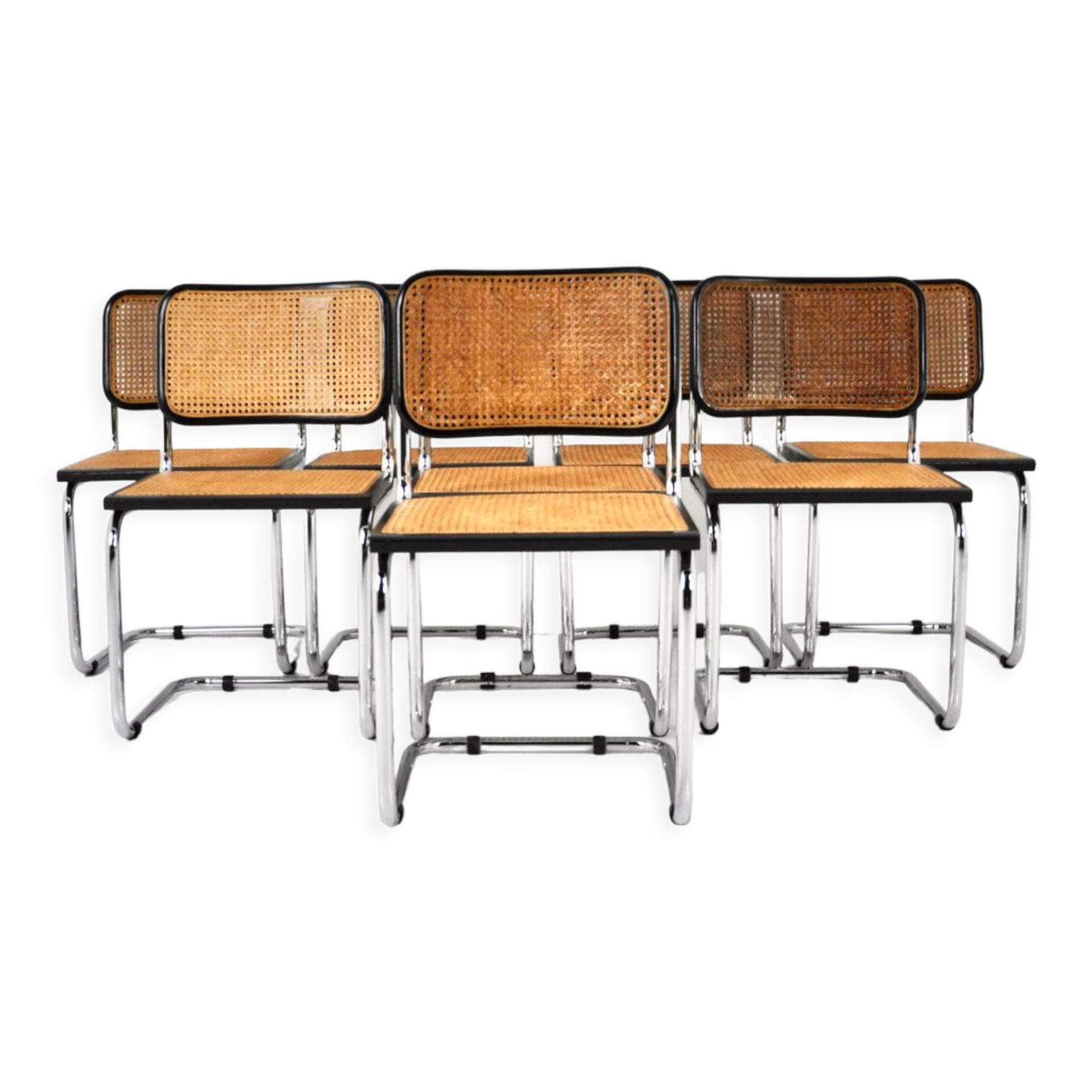 B32 dining chairs by Marcel Breuer set of 8