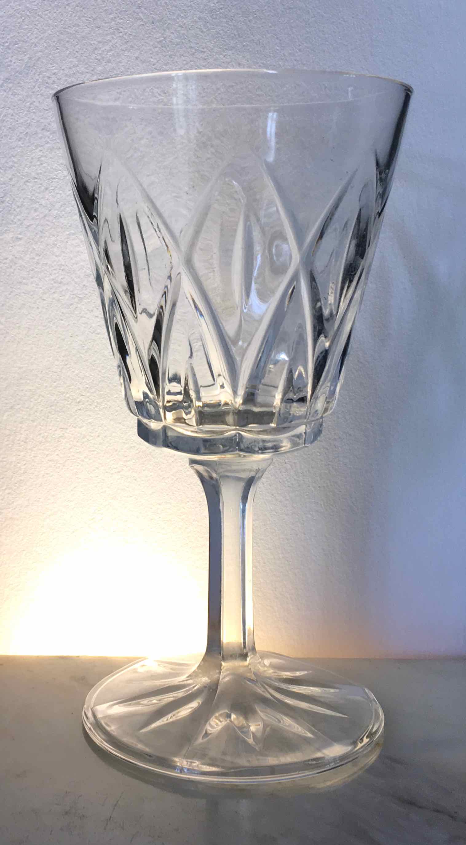 Set of 11 vintage wine glasses