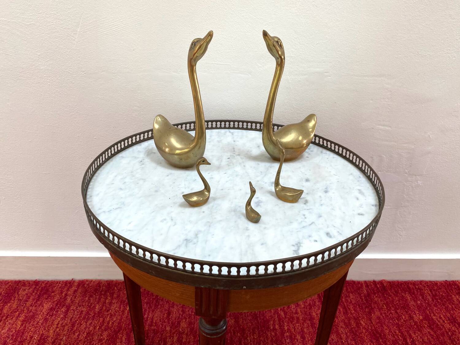 Antique Louis XVI style bouillotte table