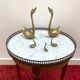 Antique Louis XVI style bouillotte table