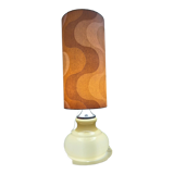 Floor lamp with 2 opaline lights seventies