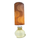 Lampe de sol 2 éclairages opaline seventies