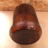 Old Lady Jeanne CLOROX Bottle Vintage Brown Glass #A941
