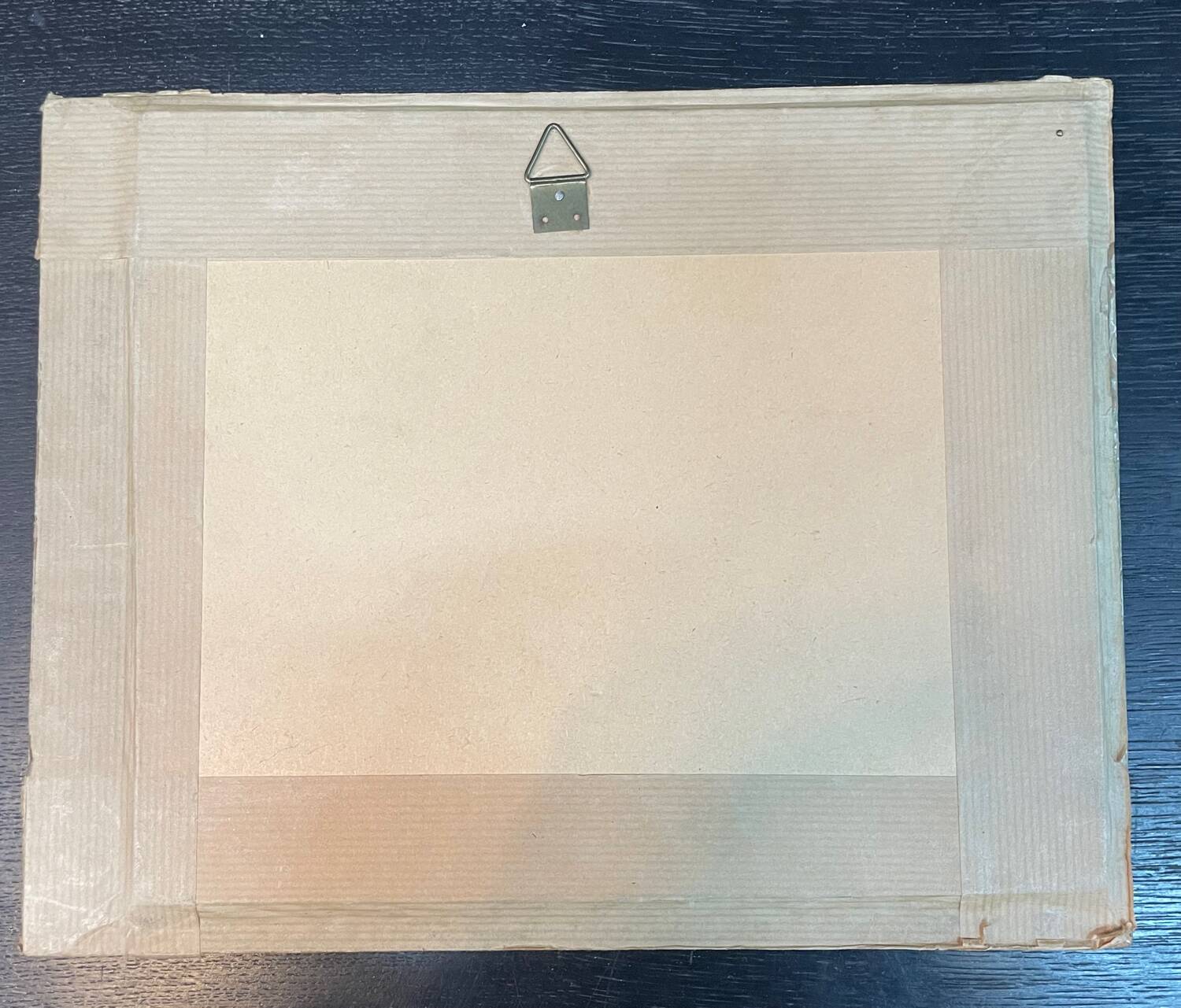 Dry pastels on paper “woman knitting on the beach”