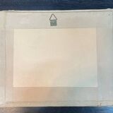 Dry pastels on paper “woman knitting on the beach”