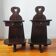 Paire de tables de chevet brutaliste 1960