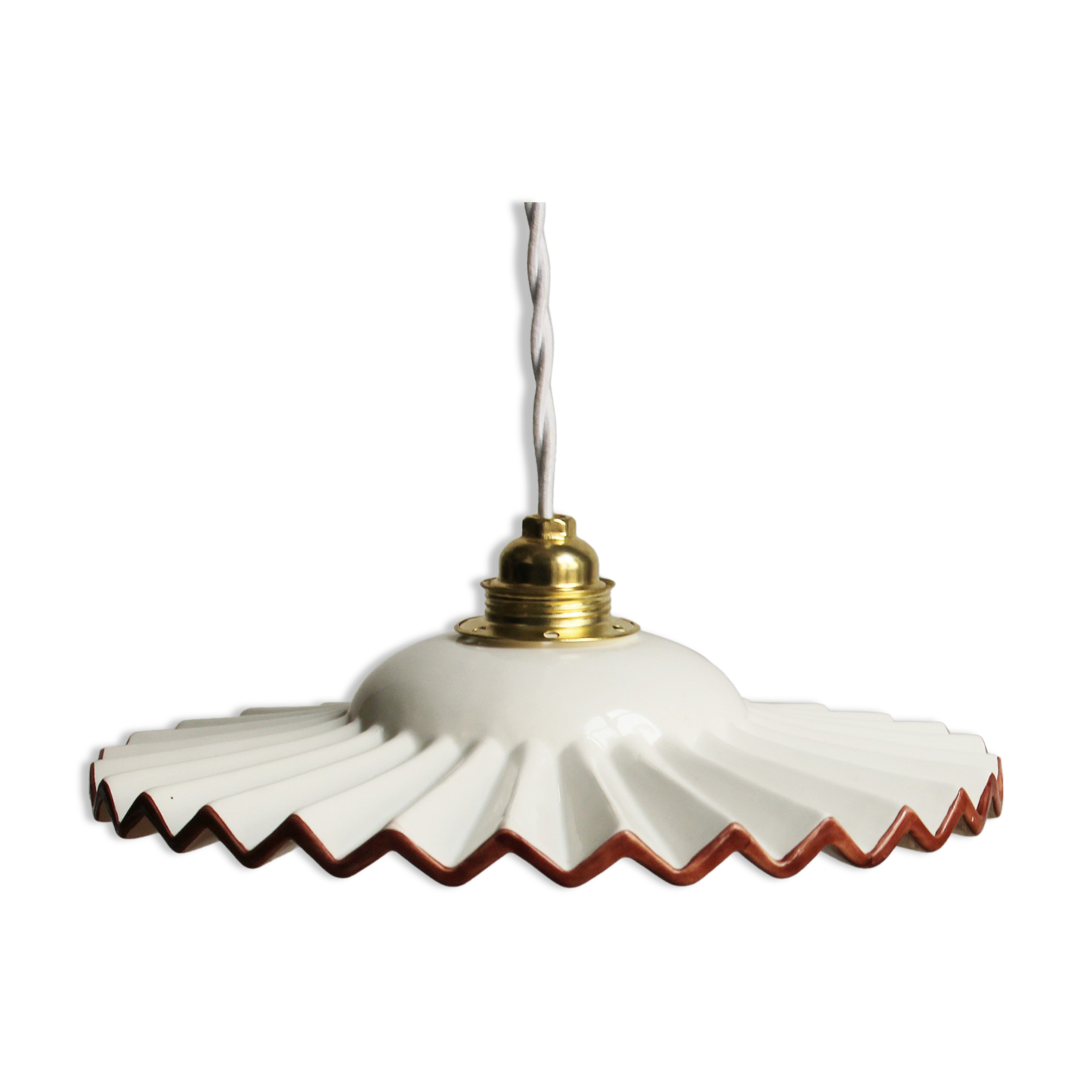 Ceiling lamp, light show shape in vintage ceramic