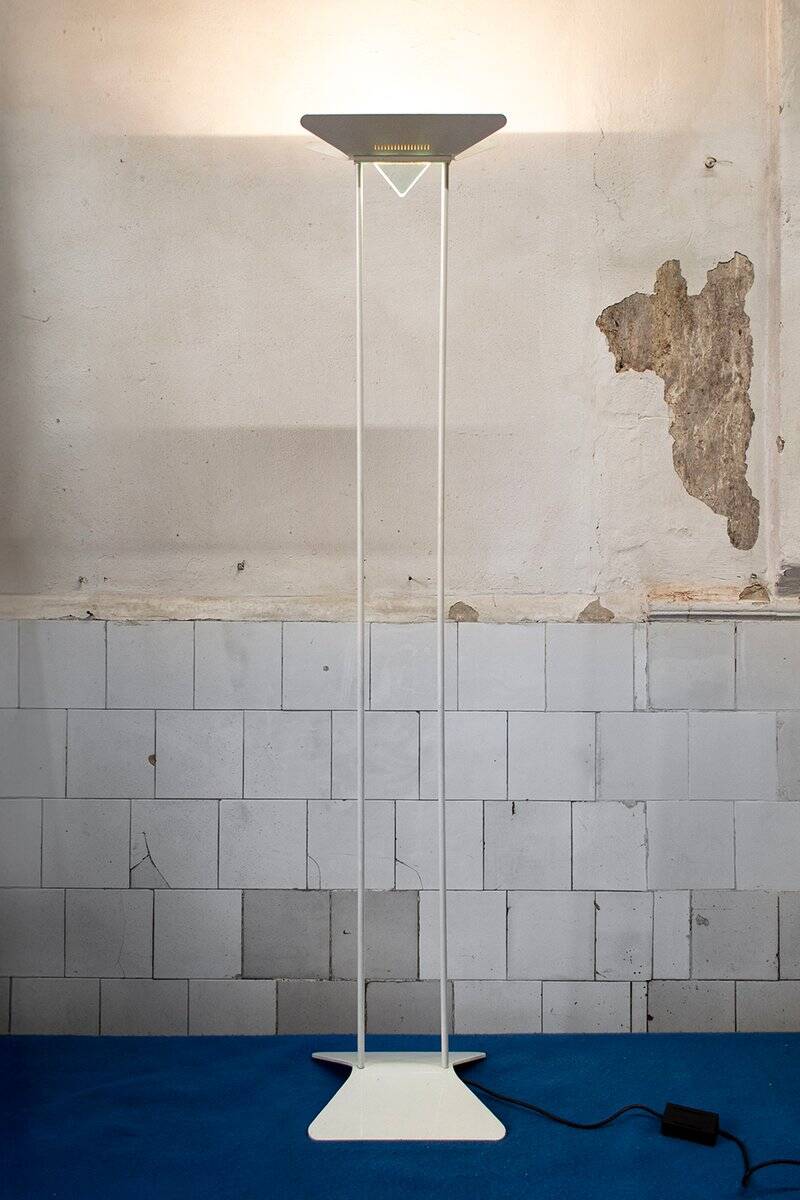 Lampada da terra vintage alogena, Italia, anni '80