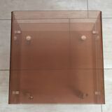 Table basse en Plexiglas Michel Dumas années 70