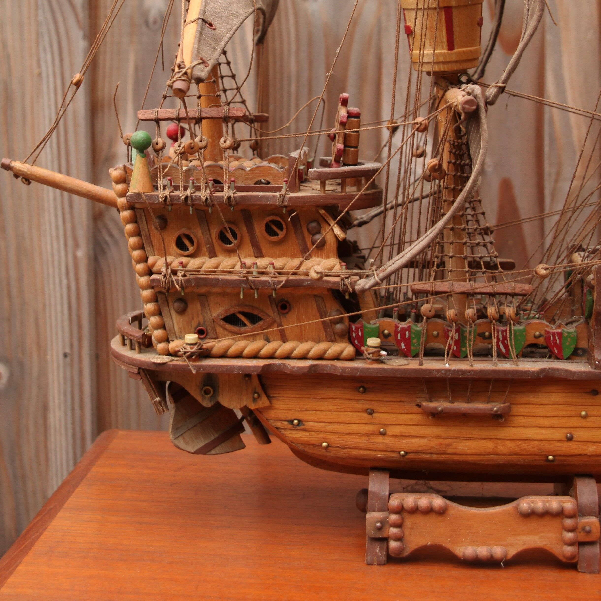 Model wooden boat