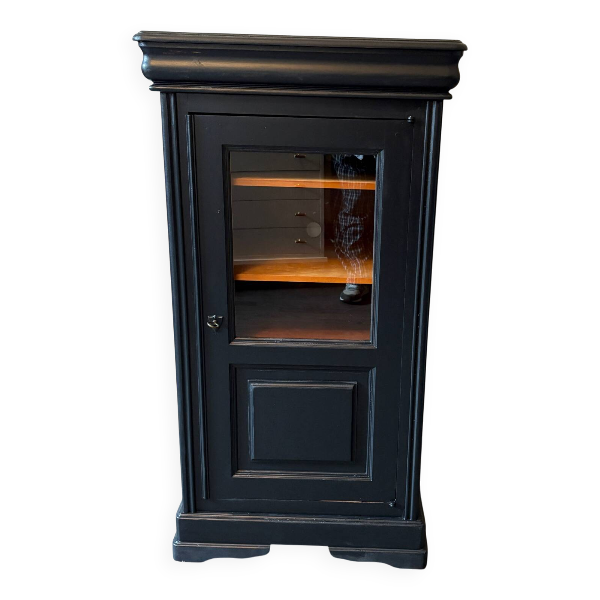 Small black ebony display case