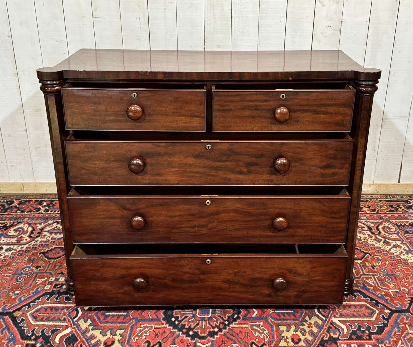 Commode Victorienne 19ème en acajou