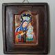 Glazed ceramic plaque of the Virgin and Child