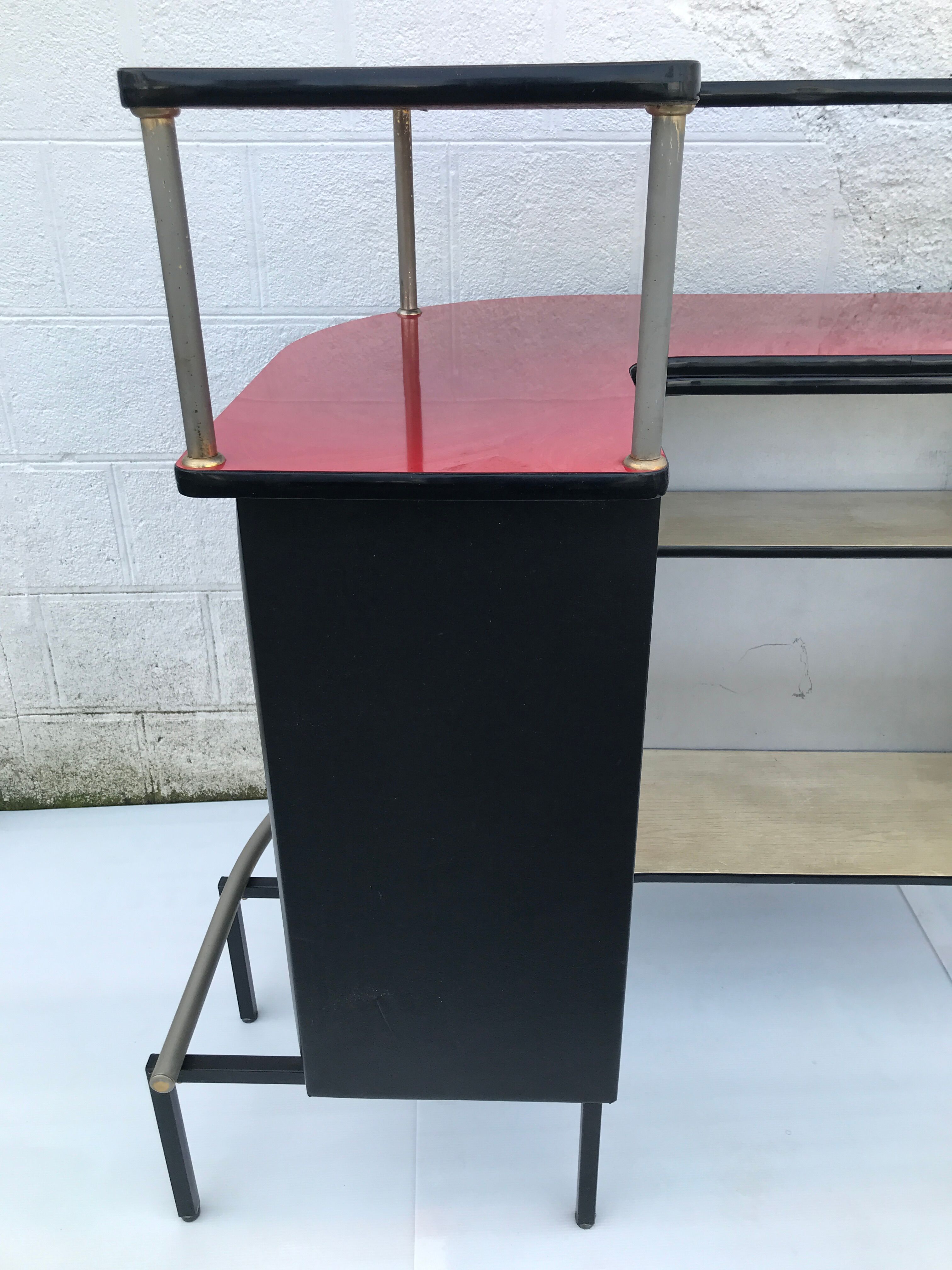 Corner bar and 2 stools from the 60s/ 70