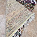 Handmade Azilal Moroccan rug, Berber rug woven from wool.