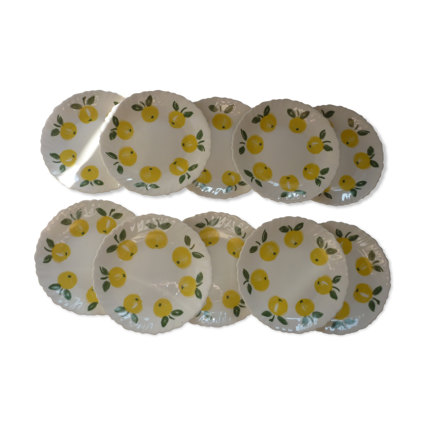 10 plates dessert decor lemons