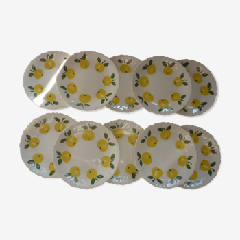 10 plates dessert decor lemons