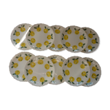 10 plates dessert decor lemons