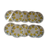 10 plates dessert decor lemons