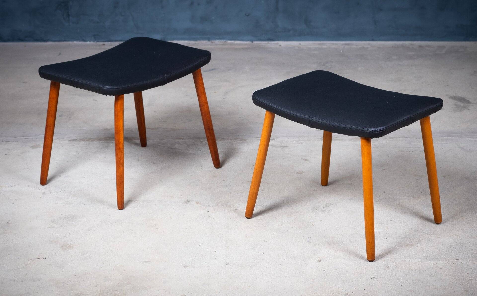 Tabourets Mid-Century, Danemark, 1960s, Set de 2