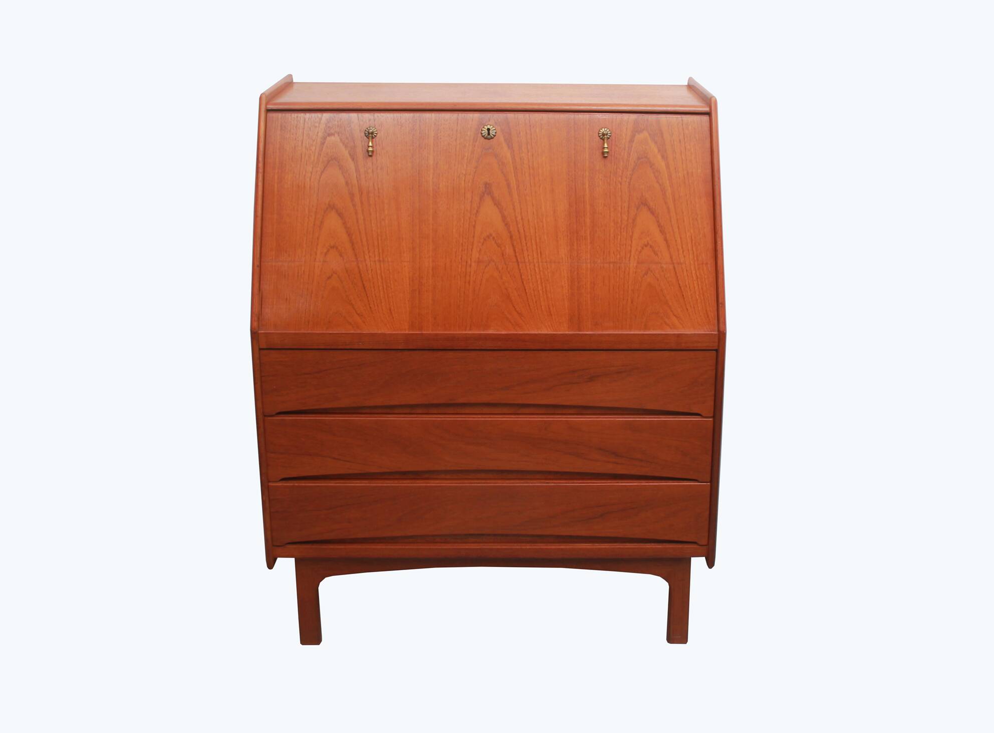 Secrétaire des années 1960 Bernhard Pedersen & Fils en teck