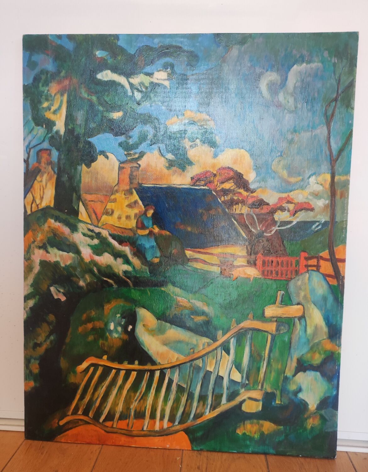 Peinture paysage moderne fauvisme