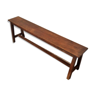Solid oak bench