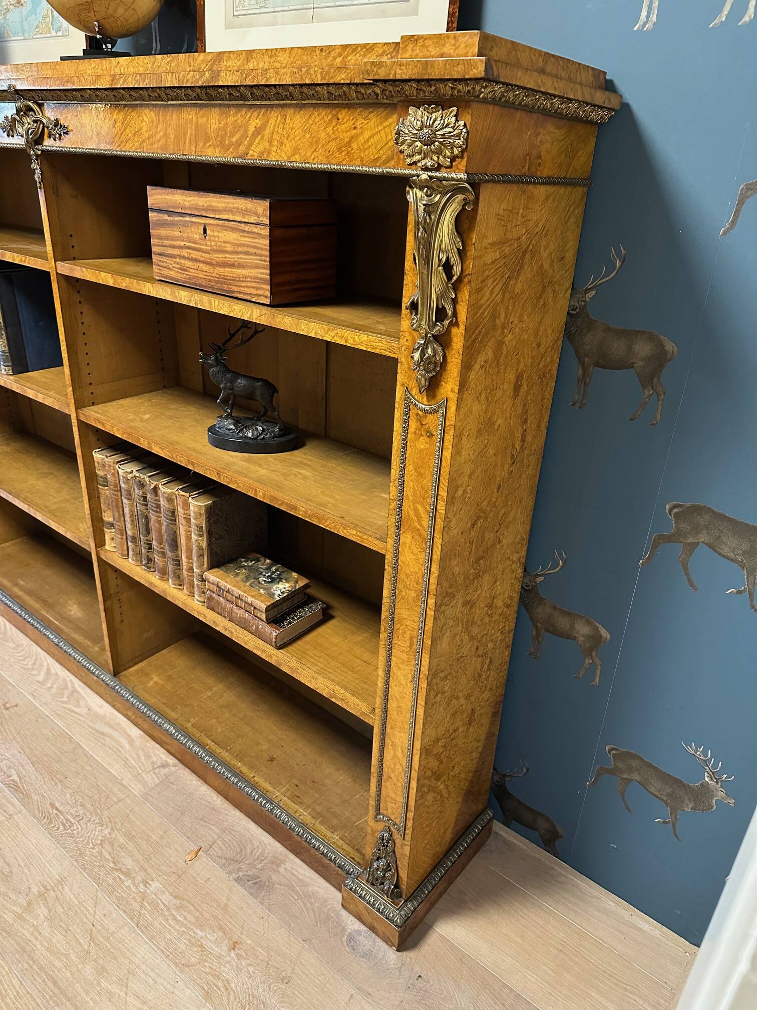 Antique open bookcase