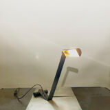 Italian black-lasated metal lamp 1960s