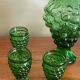 Liquor decanter and grape bunch shaped glasses