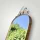Antique wall mirror in gold metal – Free form –