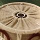 Lampshade, pendant light, 70s in wool and linen