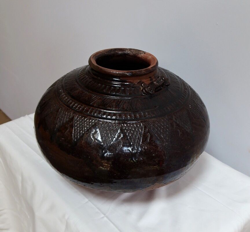 Glazed terracotta panse - 1900