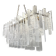 Contemporary Italian Rectangular Strip “Listelli” Murano Glass Chandelier b