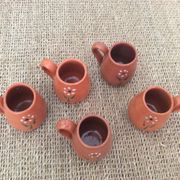 Series of 5 coffee cups