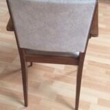 Bedroom armchair in wood and skaî