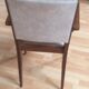 Fauteuil de chambre en bois et skaî