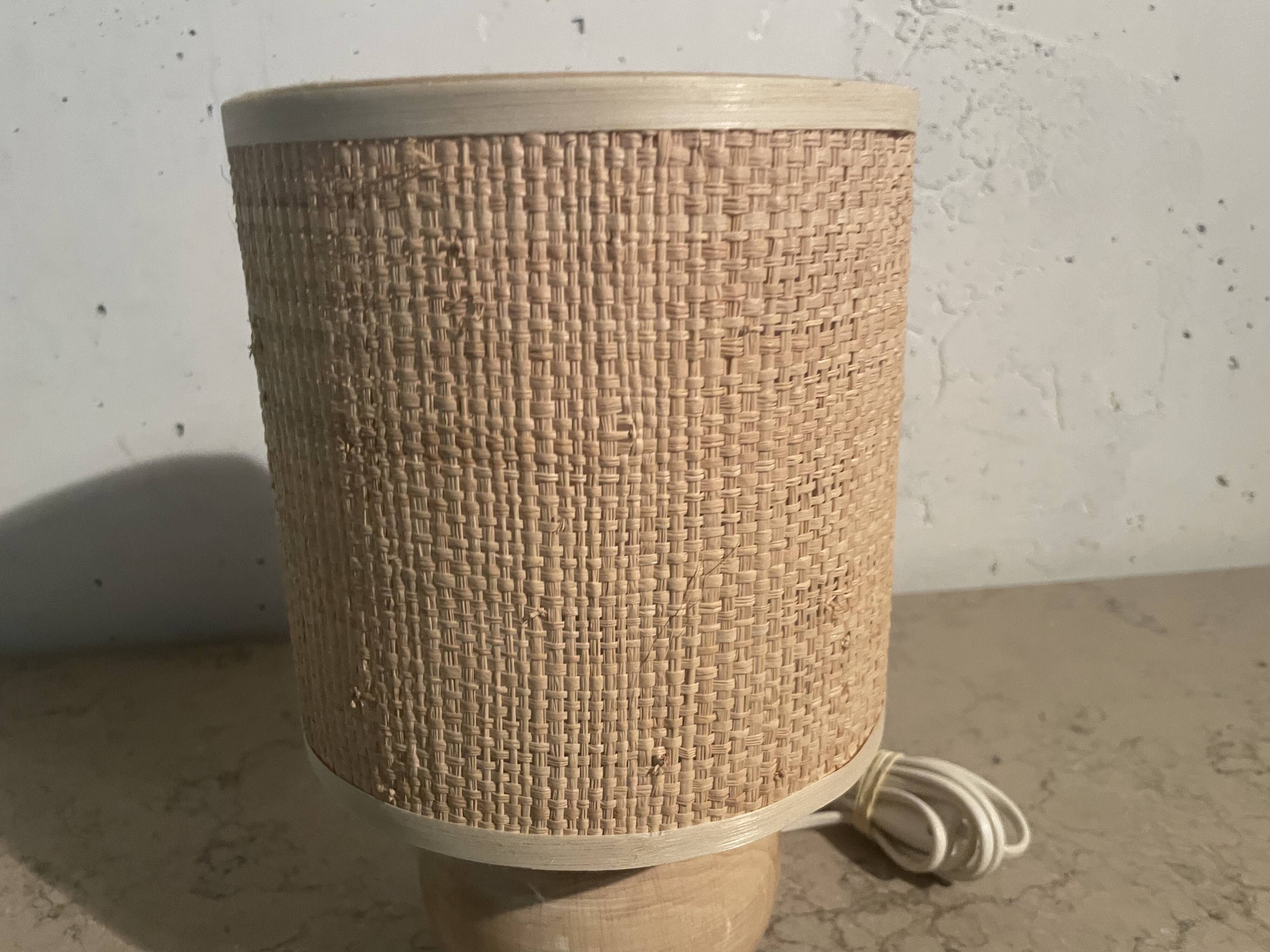 Wooden ball lamp