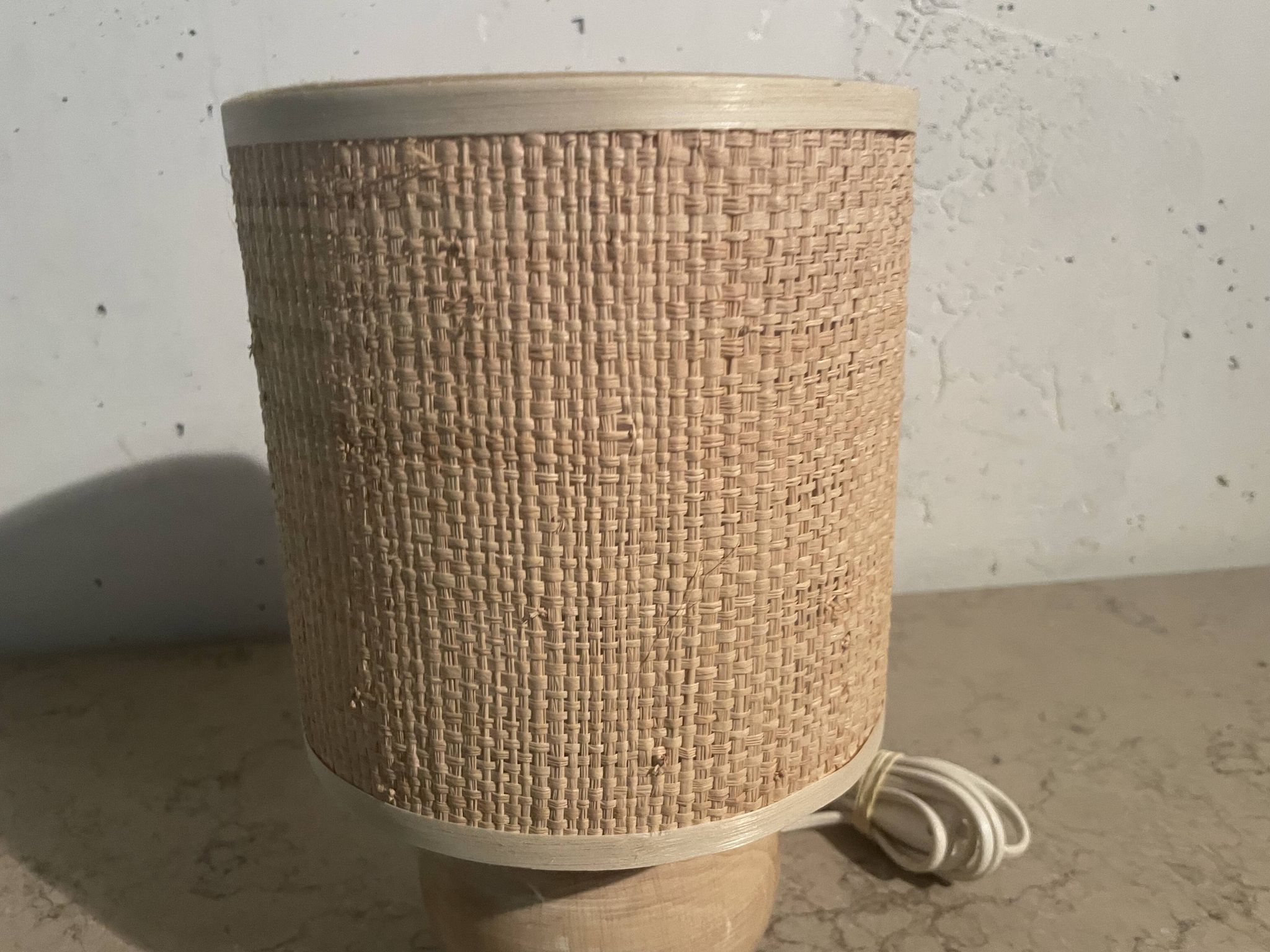 Lampe boule en bois
