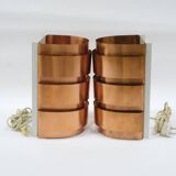 5 copper wall lights V155 Hans-Agne Jakobsson