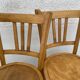Série de 4 chaises bistro vintage 1949-50